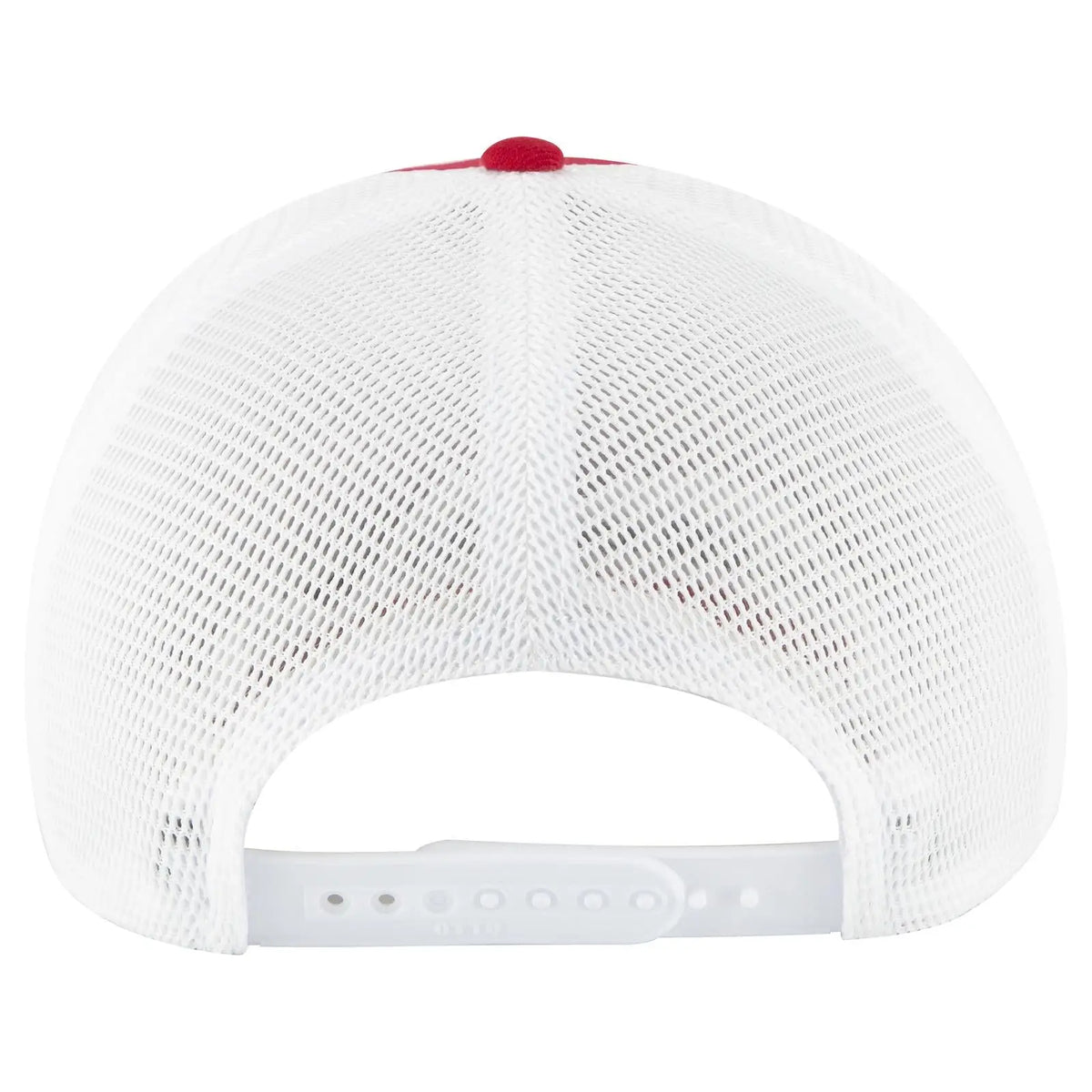 Otto 83-1 ?Otto Comfy Fit’ 6 Panel Low Profile Mesh Back Trucker Cap - Red/wht - 7 3/8’’ - 5/8’’
