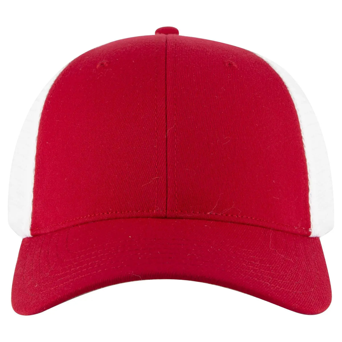 Otto 83-1 ?Otto Comfy Fit’ 6 Panel Low Profile Mesh Back Trucker Cap - Red/wht - 7 3/8’’ - 5/8’’