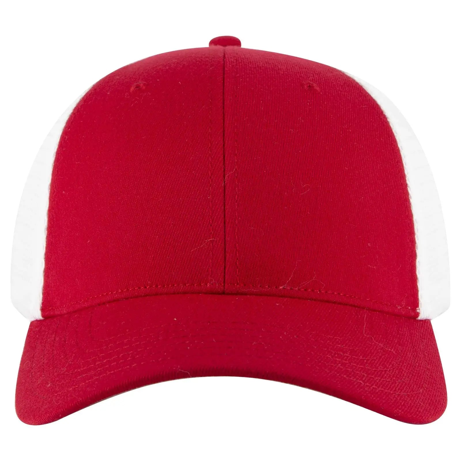 Otto 83-1 ?Otto Comfy Fit’ 6 Panel Low Profile Mesh Back Trucker Cap - Red/wht - 7 3/8’’ - 5/8’’