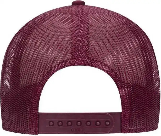 Otto 83-1212 6 Panel Cork Mesh Back Cap - Burgandy Maroon - one Size Fits Most