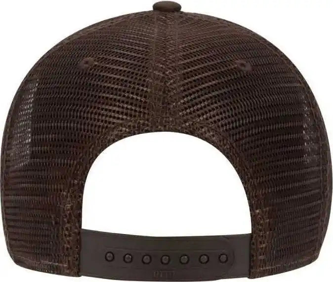 Otto 83-1212 6 Panel Cork Mesh Back Cap - Darkbrown - Brown / one Size Fits Most