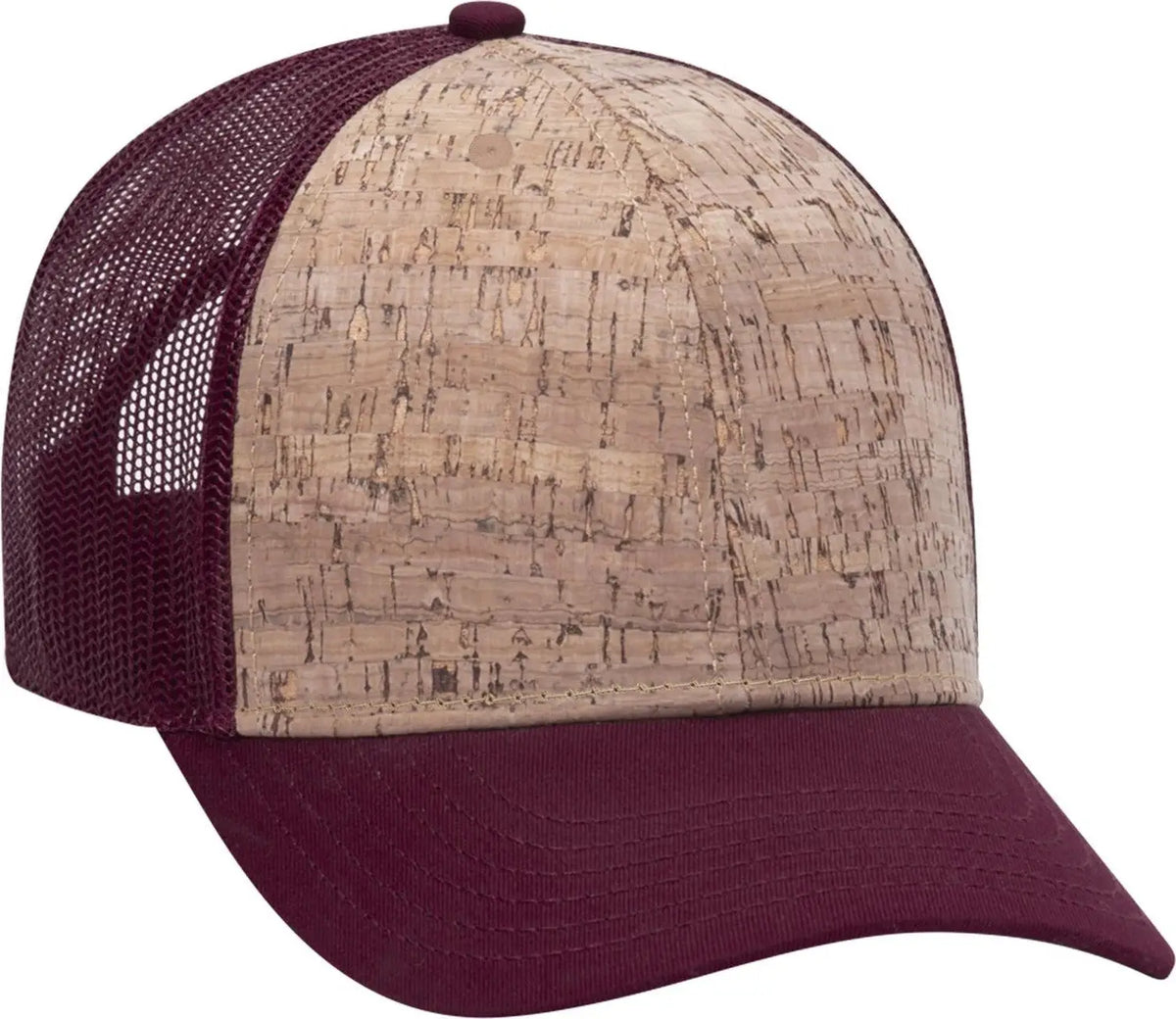 Otto 83-1212 6 Panel Low Profile Mesh Back Trucker Cap - Bg Mrn/crk/bg Mrn - 1/2’’ - 7 5/8’’