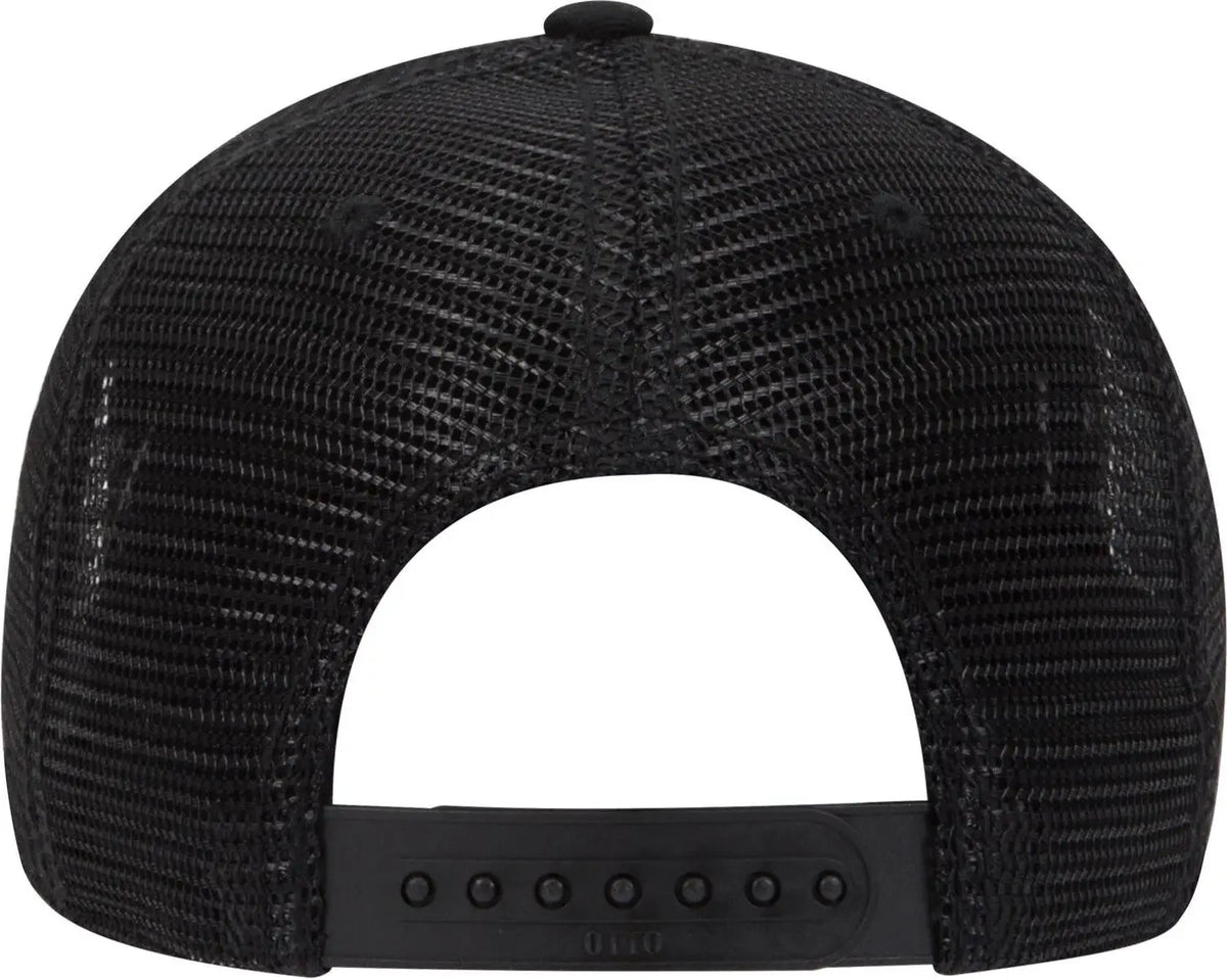 Otto 83-1212 6 Panel Low Profile Mesh Back Trucker Cap - Blk/cork/blk - 1/2’’ - 7 5/8’’
