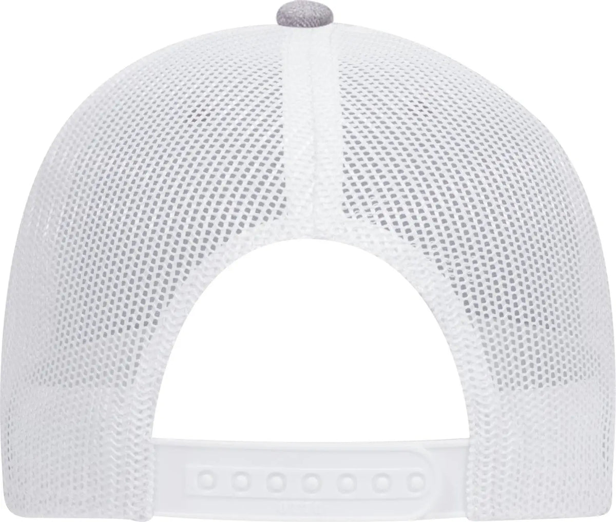 Otto 83-1239 6 Panel Low Profile Mesh Back Trucker Cap - Heathergray/heathergray/white - 1/2’’ - 7 5/8’’