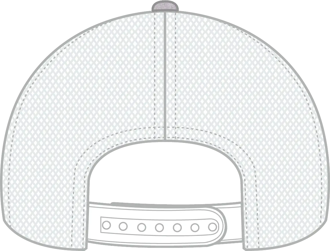 Otto 83-1239 6 Panel Low Profile Mesh Back Trucker Cap - Heathergray/heathergray/white - 1/2’’ - 7 5/8’’