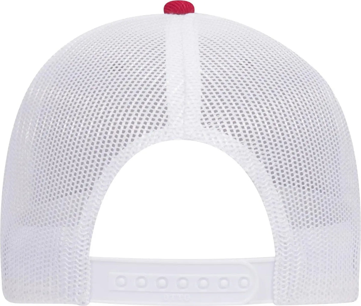Otto 83-1239 6 Panel Low Profile Mesh Back Trucker Cap - Red/heathergry/white - 1/2’’ - 7 5/8’’