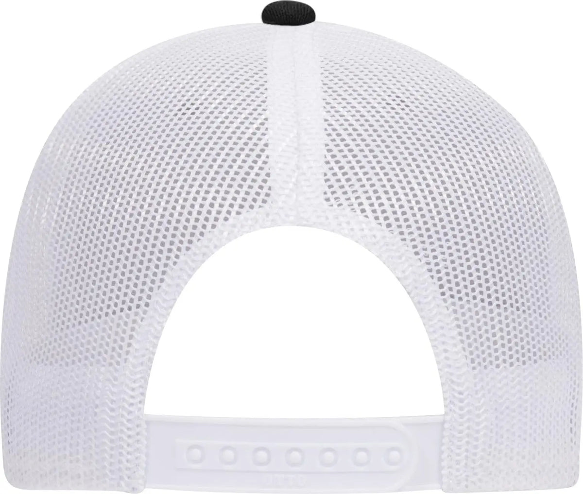 Otto 83-1239 6 Panel Low Profile Mesh Back Trucker Cap - Black/heathergray/white - 1/2’’ - 7 5/8’’