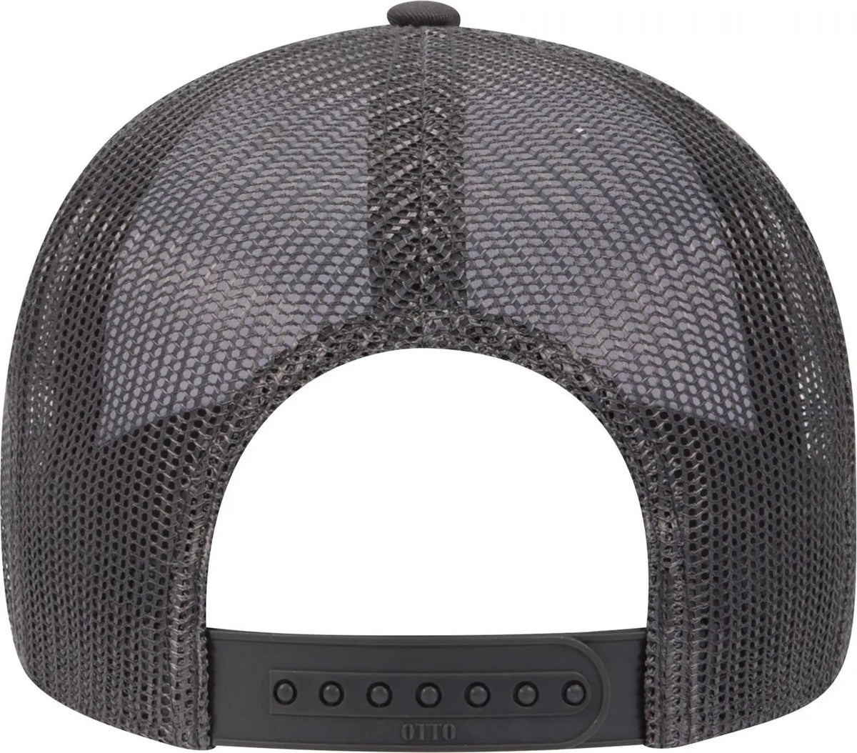 Otto 83-1239 6 Panel Low Profile Mesh Back Trucker Cap - Ch.gry/wht/ch.gry - 1/2’’ - 7 5/8’’