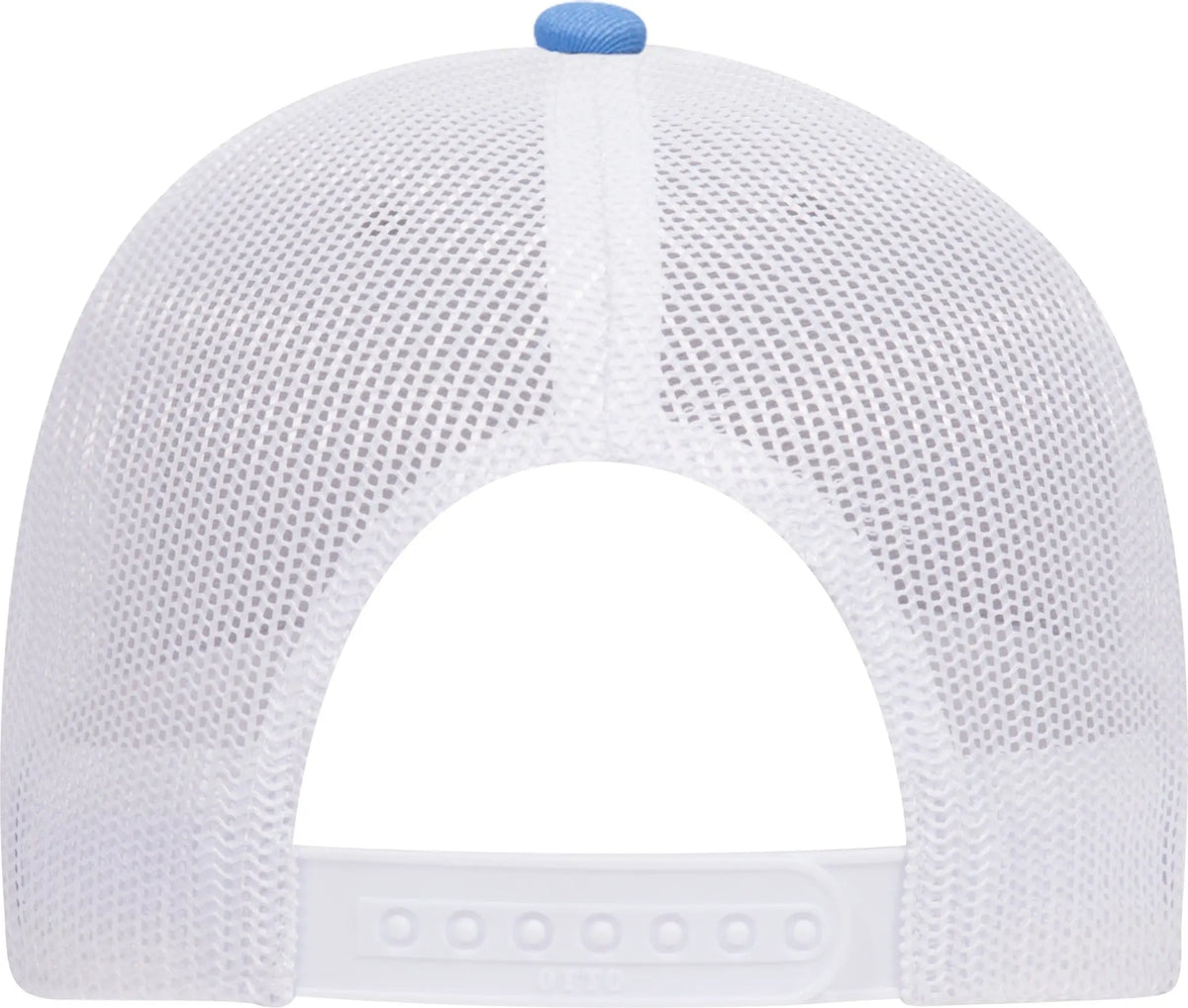 Otto 83-1239 6 Panel Low Profile Mesh Back Trucker Cap - Colombianblue/heathergray/white - 1/2’’ - 7 5/8’’
