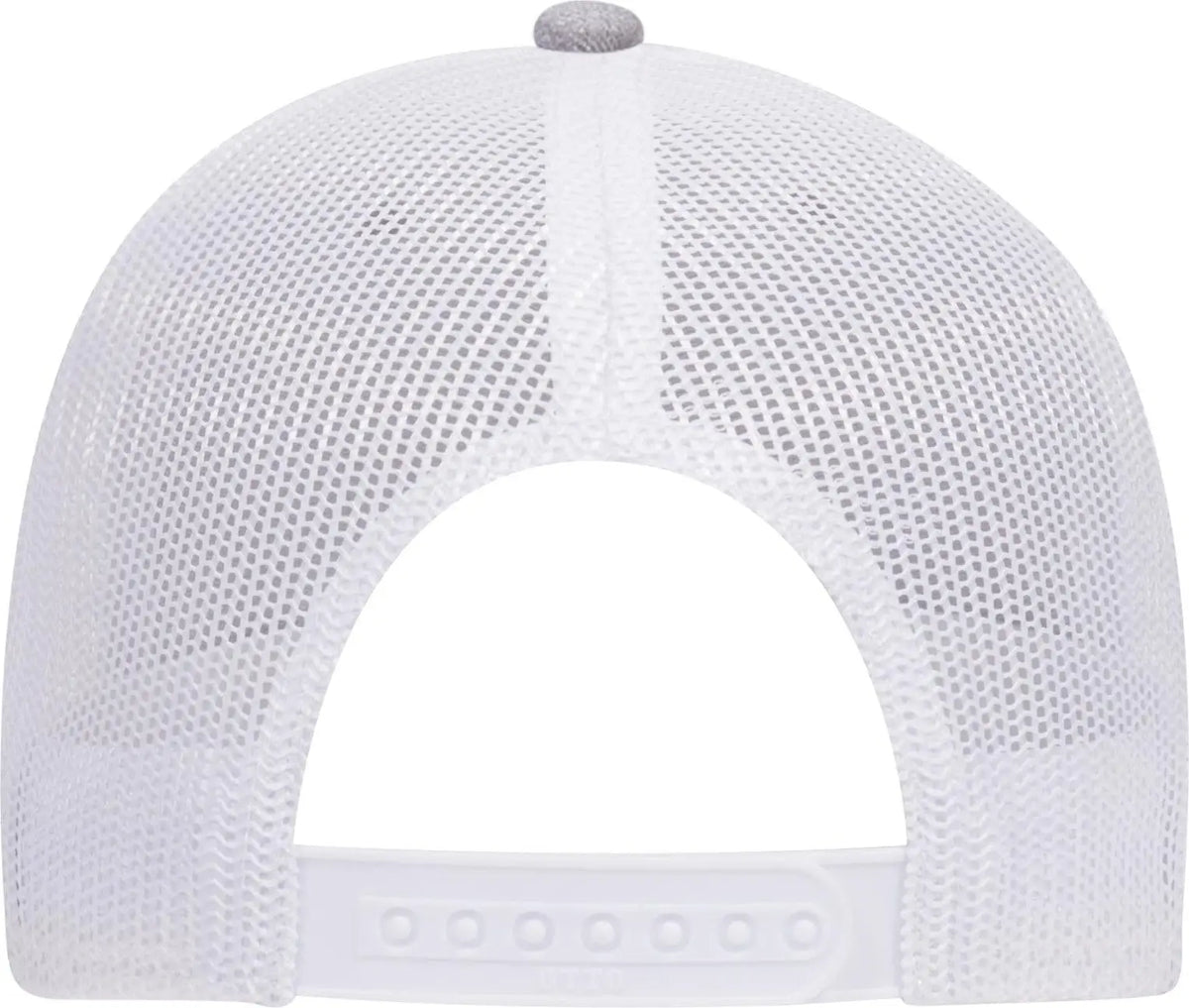 Otto 83-1239 6 Panel Low Profile Mesh Back Trucker Cap - Heathergray/black/white - 1/2’’ - 7 5/8’’