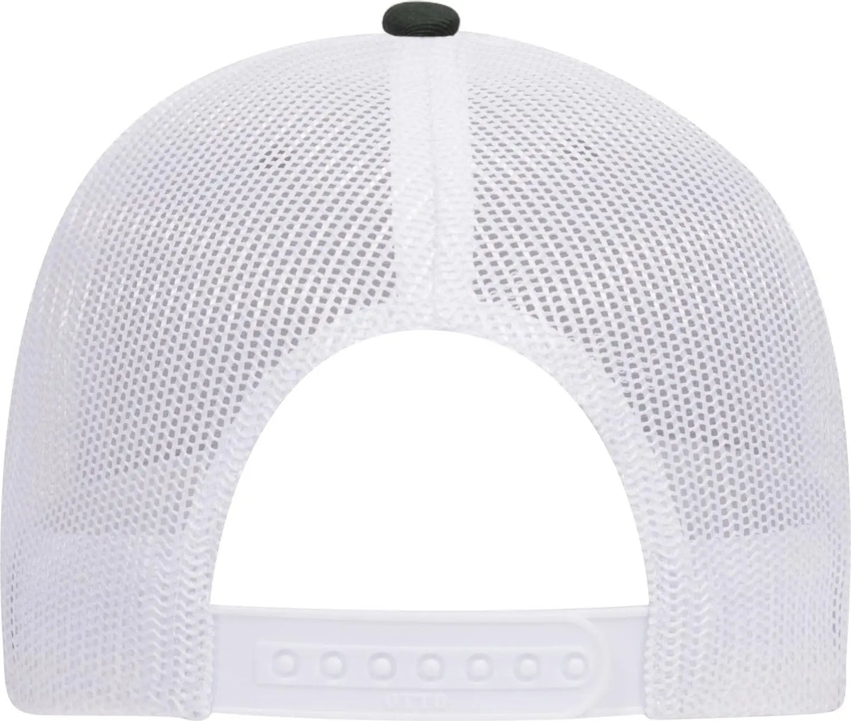 Otto 83-1239 6 Panel Low Profile Mesh Back Trucker Cap - Darkgreen/heathergray/white - 1/2’’ - 7 5/8’’