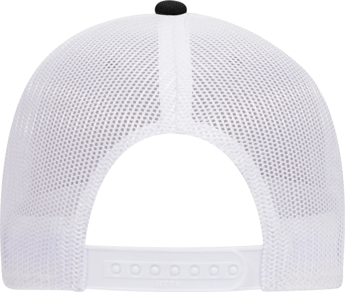 Otto 83-1239 6 Panel Low Profile Mesh Back Trucker Cap - Black/heathergray/white - 1/2’’ - 7 5/8’’