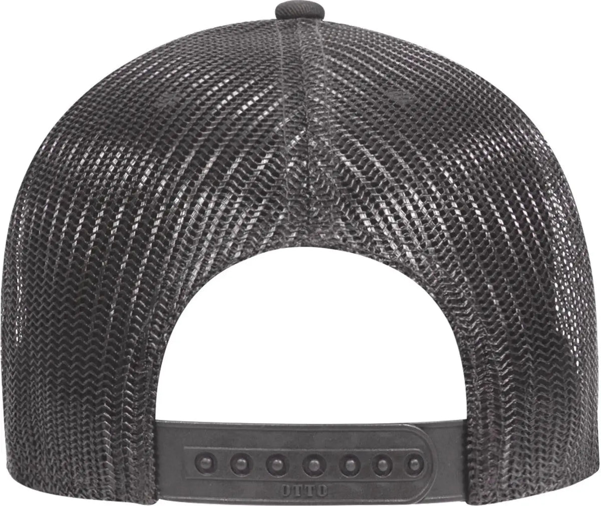 Otto 83-1239 6 Panel Low Profile Mesh Back Trucker Cap - Charcoalgray/heathergray/charcoalgray - 1/2’’ - 7 5/8’’