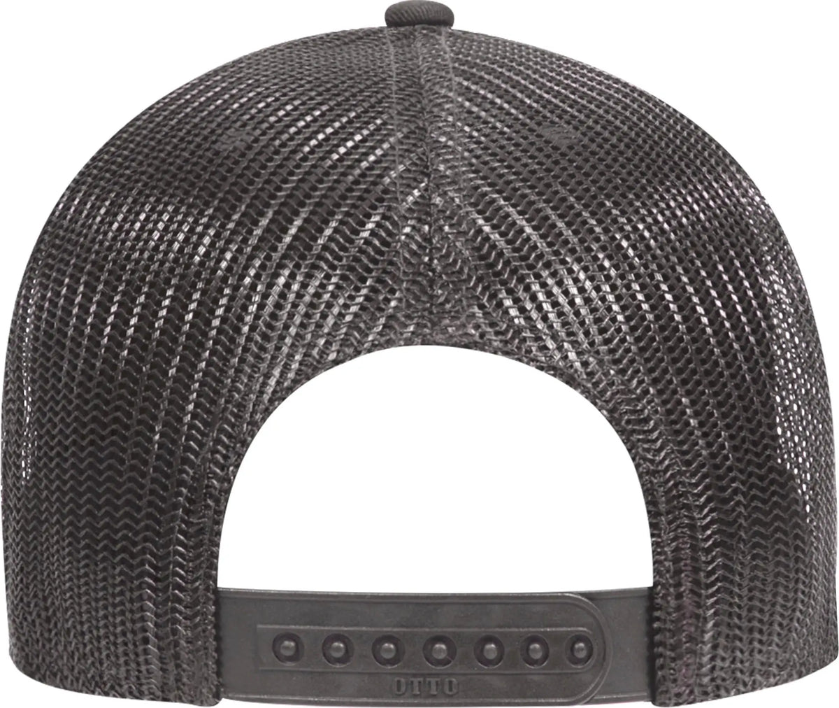 Otto 83-1239 6 Panel Low Profile Mesh Back Trucker Cap - Charcoalgray/heathergray/charcoalgray - 1/2’’ - 7 5/8’’