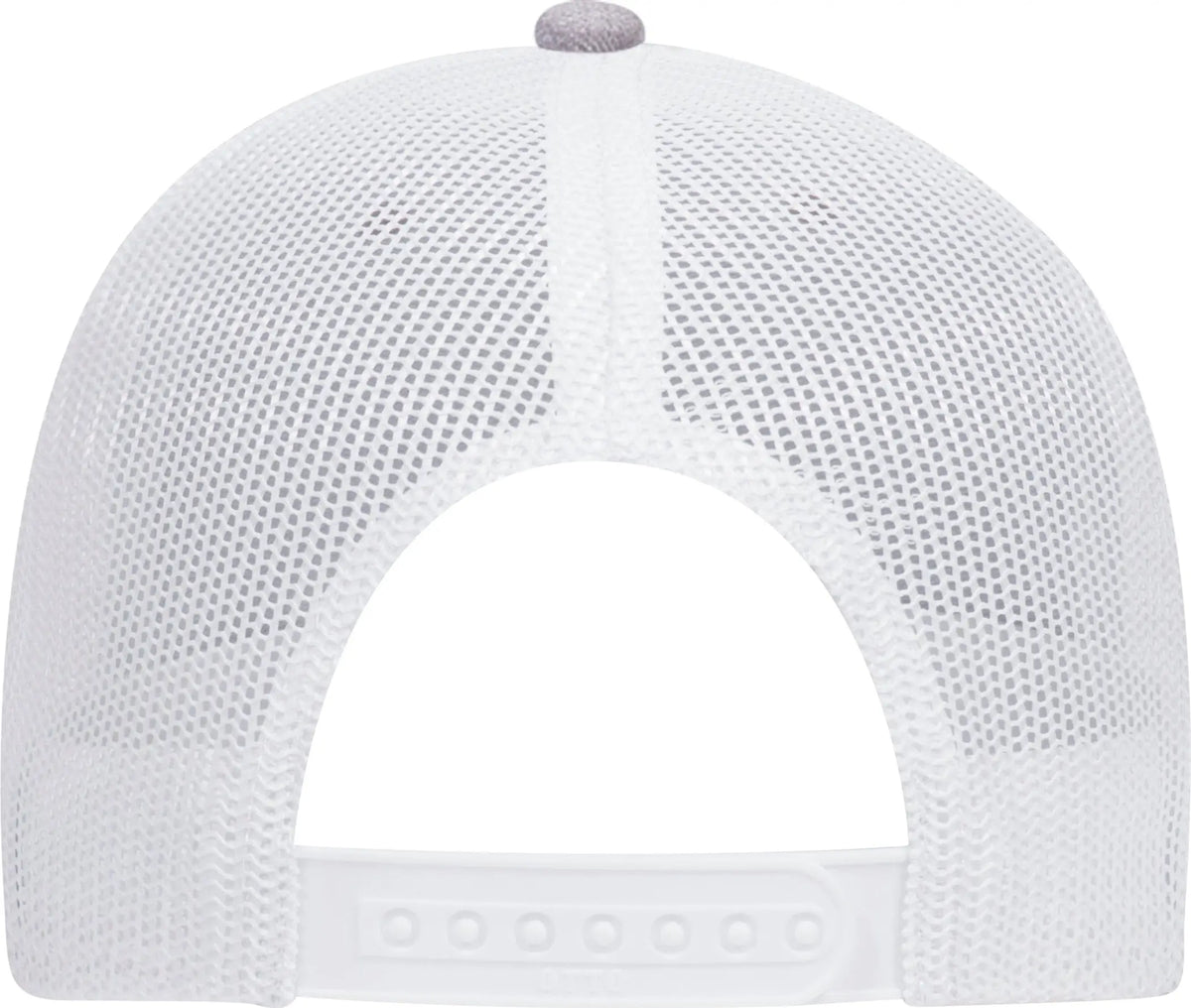 Otto 83-1239 6 Panel Low Profile Mesh Back Trucker Cap - Heathergray/heathergray/white - 1/2’’ - 7 5/8’’