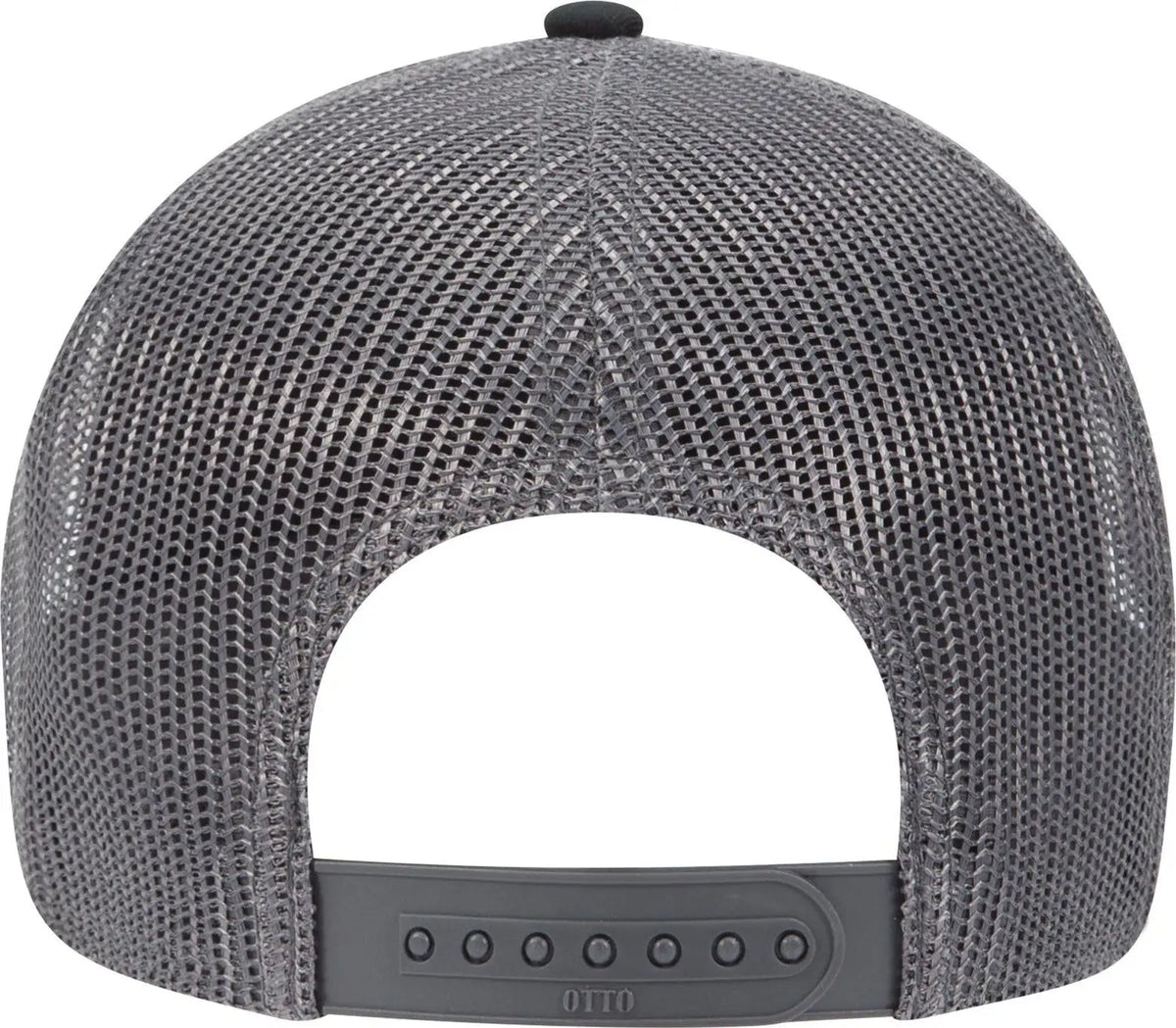 Otto 83-1239 6 Panel Low Profile Mesh Back Trucker Cap - Blk/ch.gry/ch.gry - 1/2’’ - 7 5/8’’
