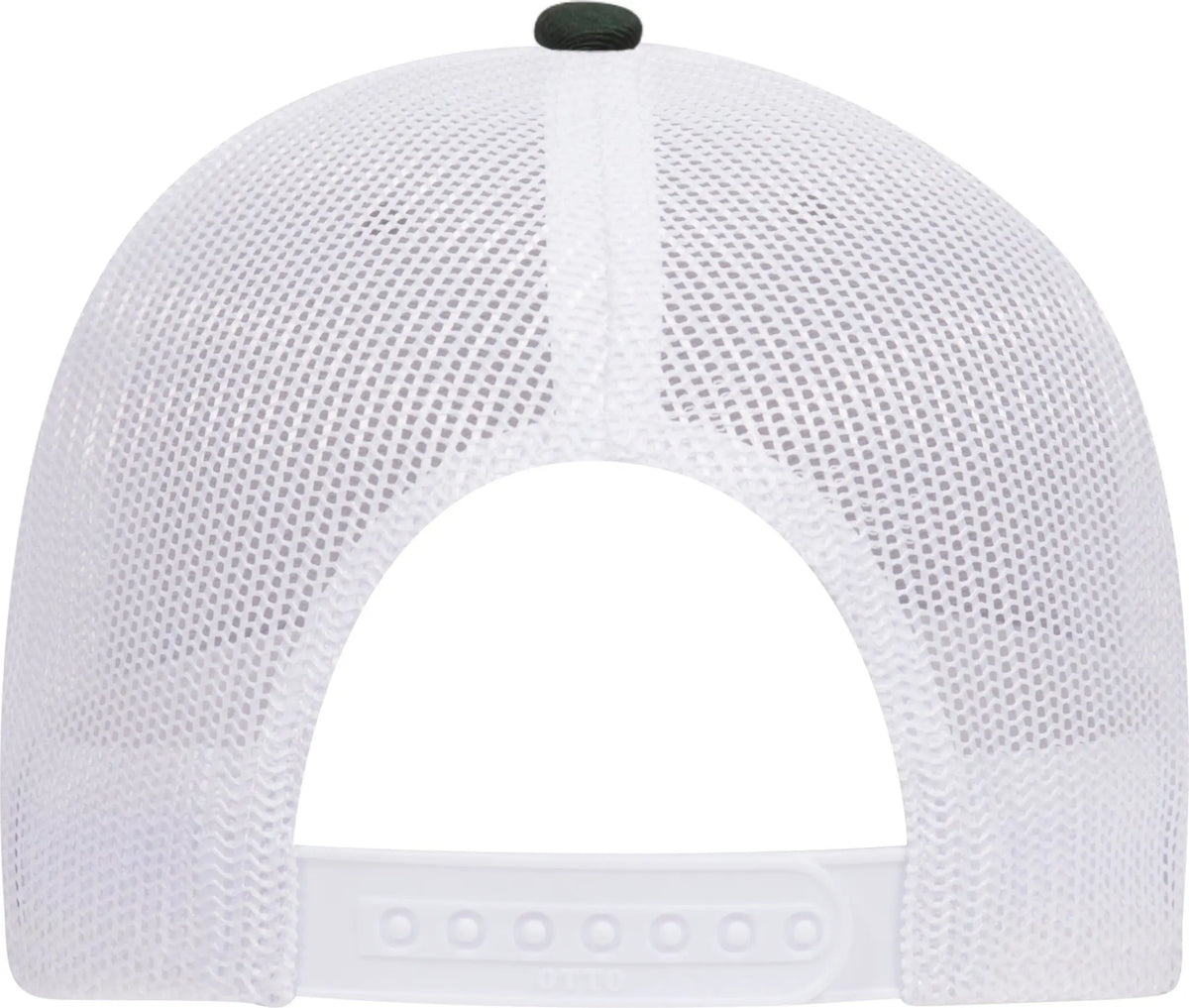 Otto 83-1239 6 Panel Low Profile Mesh Back Trucker Cap - Darkgreen/heathergray/white - 1/2’’ - 7 5/8’’