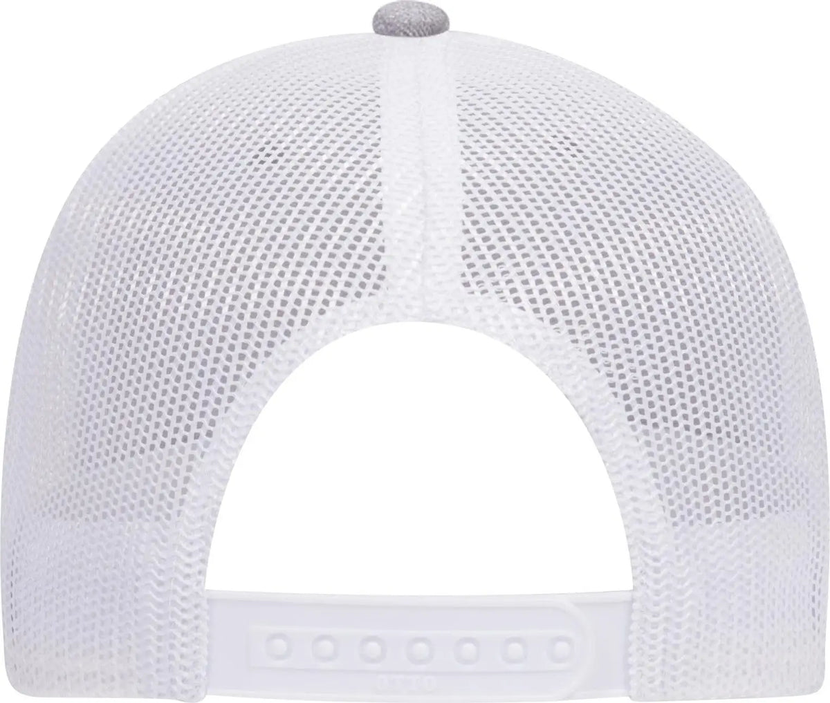 Otto 83-1239 6 Panel Low Profile Mesh Back Trucker Cap - Heathergray/maroon/white - 1/2’’ - 7 5/8’’