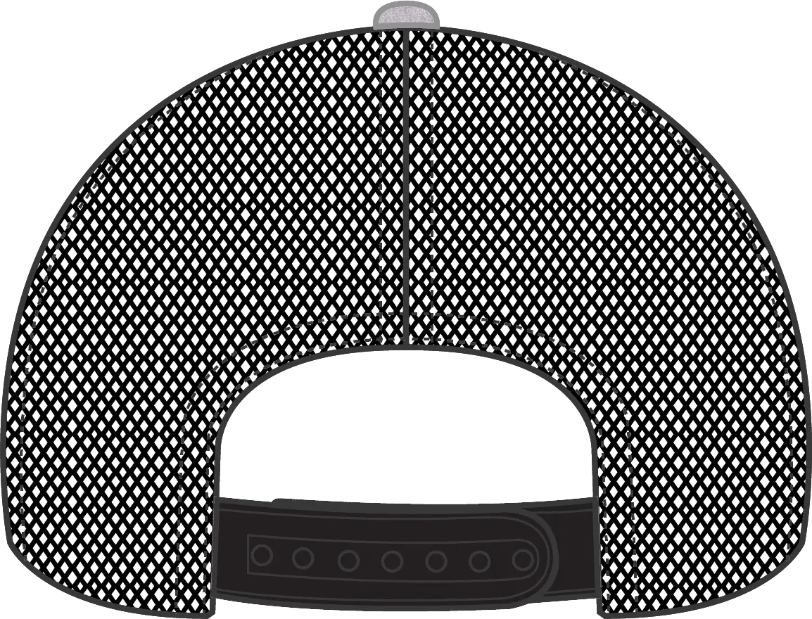 Otto 83-1239 6 Panel Low Profile Mesh Back Trucker Cap - Ht.gray/char.gray/blk - 1/2’’ - 7 5/8’’