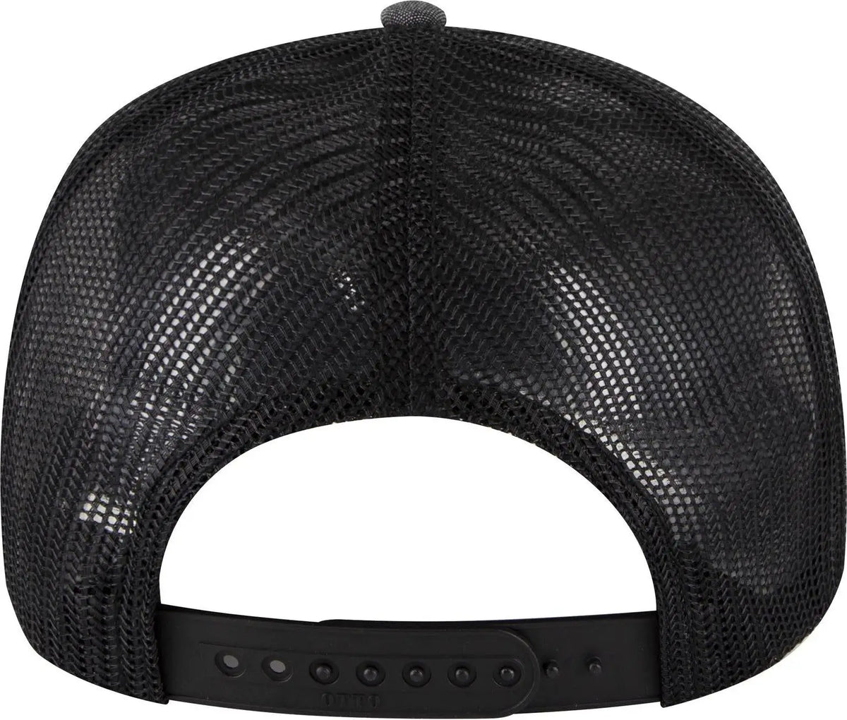 Otto 83-1239 6 Panel Low Profile Mesh Back Trucker Cap - Blk - 1/2’’ - 7 5/8’’