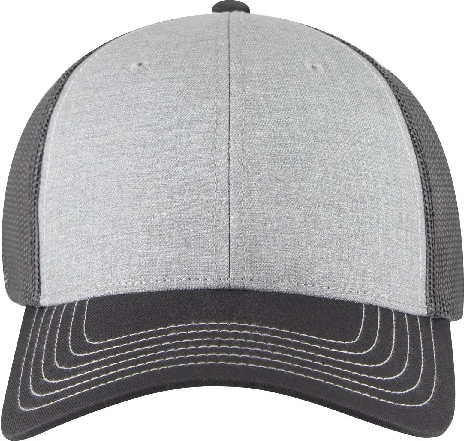 Otto 83-1239 6 Panel Low Profile Mesh Back Trucker Cap - Ch Gry/ht Gry/ch Gry - 1/2’’ - 7 5/8’’