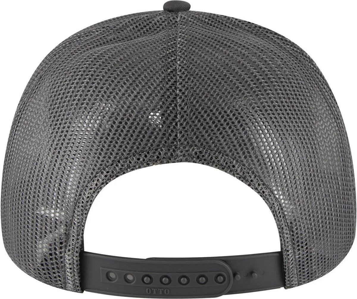 Otto 83-1239 6 Panel Low Profile Mesh Back Trucker Cap - Ch Gry/ht Gry/ch Gry - 1/2’’ - 7 5/8’’