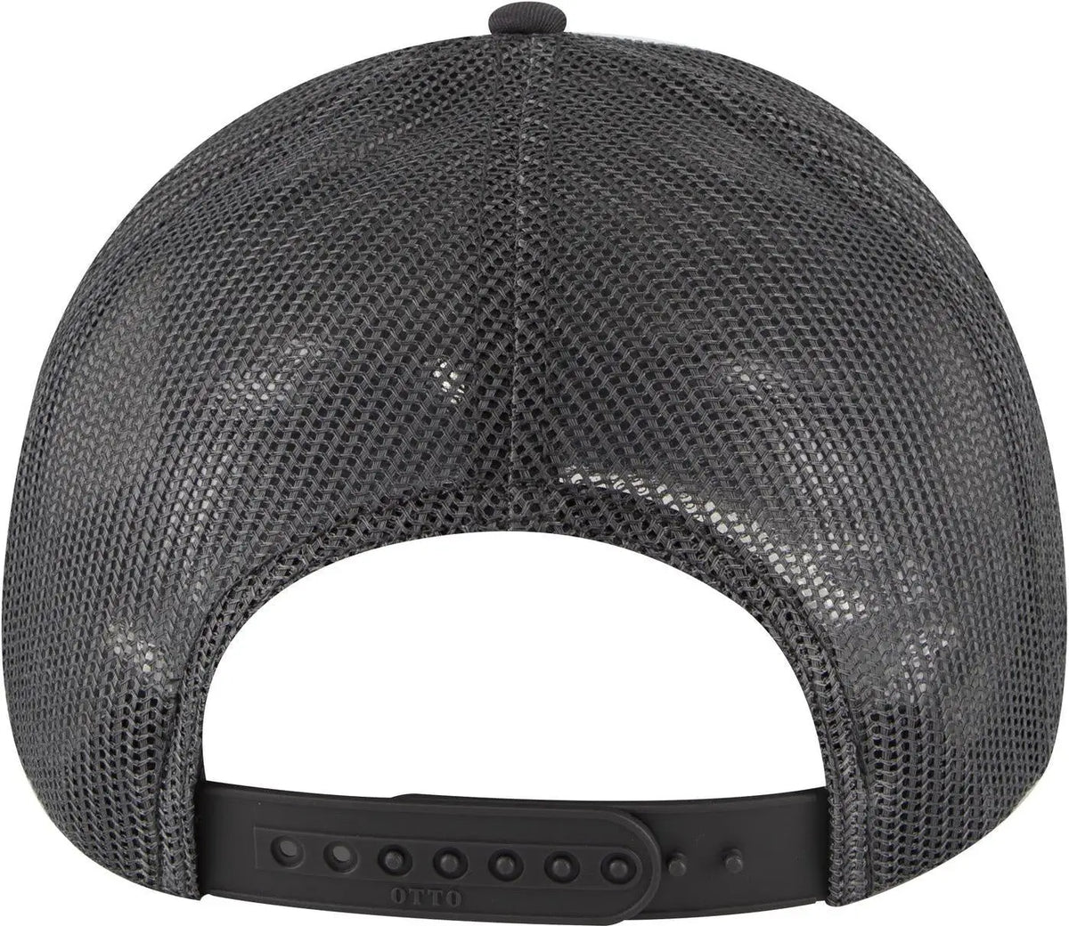 Otto 83-1239 6 Panel Low Profile Mesh Back Trucker Cap - Char. Gray