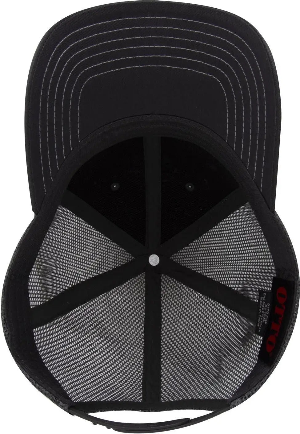 Otto 83-1239 6 Panel Low Profile Mesh Back Trucker Cap - Char. Gray