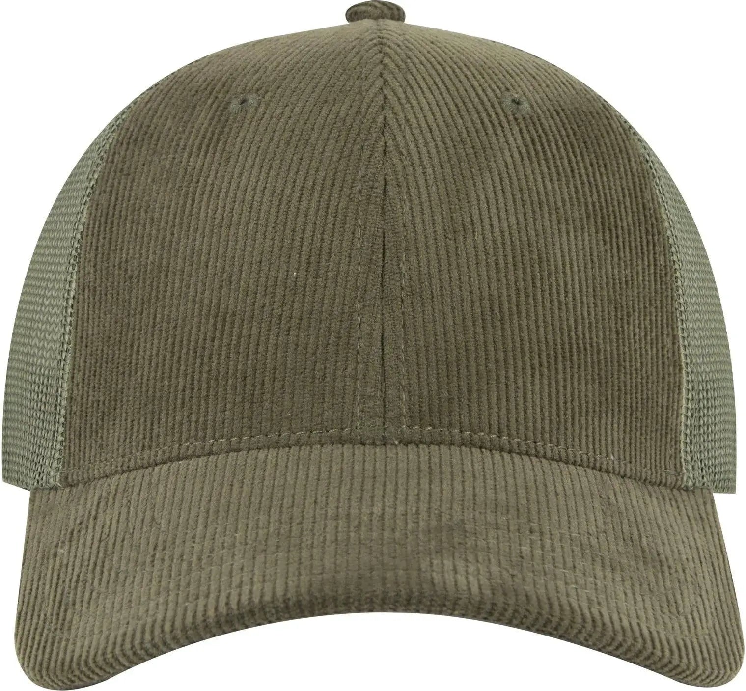 Otto 83-1239 6 Panel Low Profile Mesh Back Trucker Cap - Dk Ol Grn - 1/2’’ - 7 5/8’’