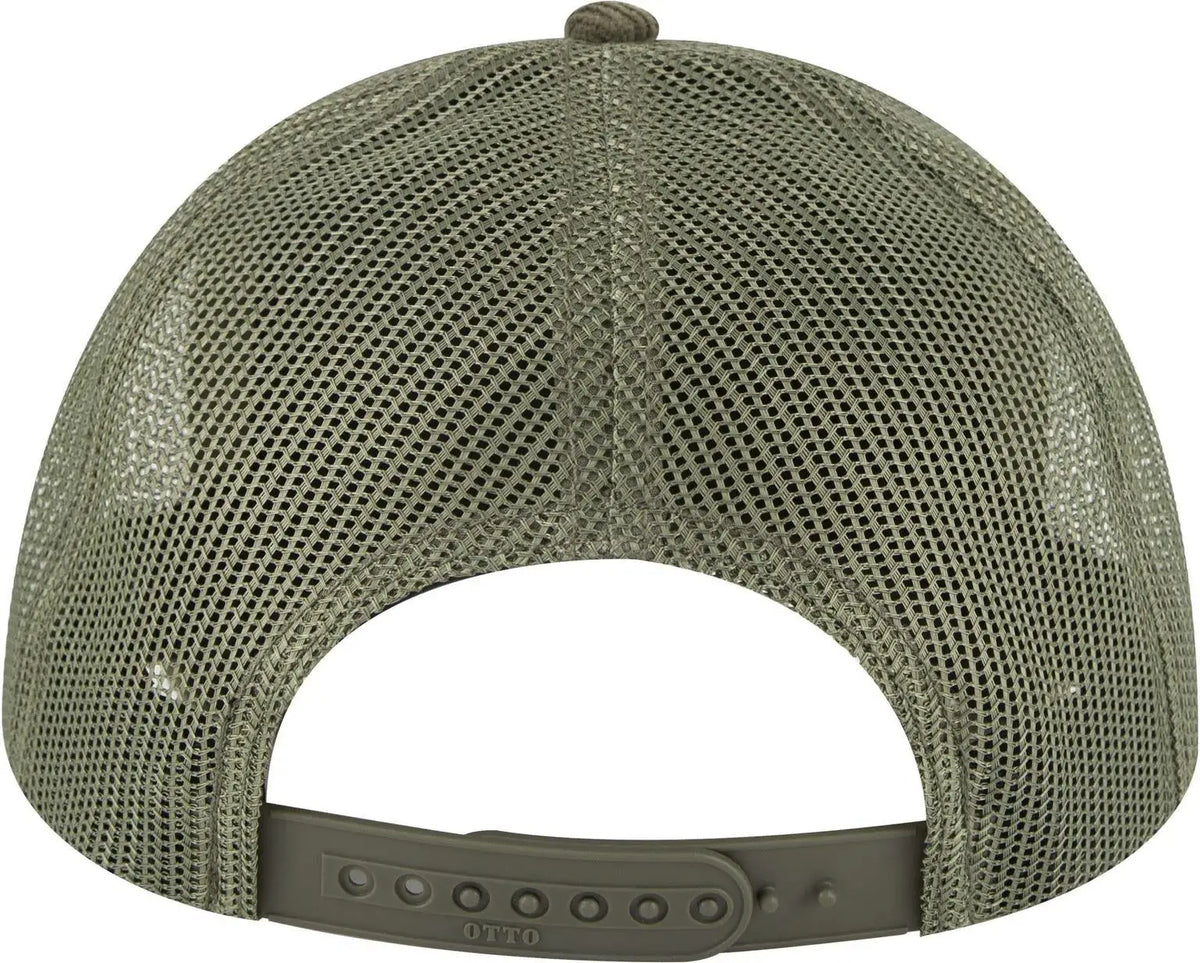 Otto 83-1239 6 Panel Low Profile Mesh Back Trucker Cap - Dk Ol Grn - 1/2’’ - 7 5/8’’