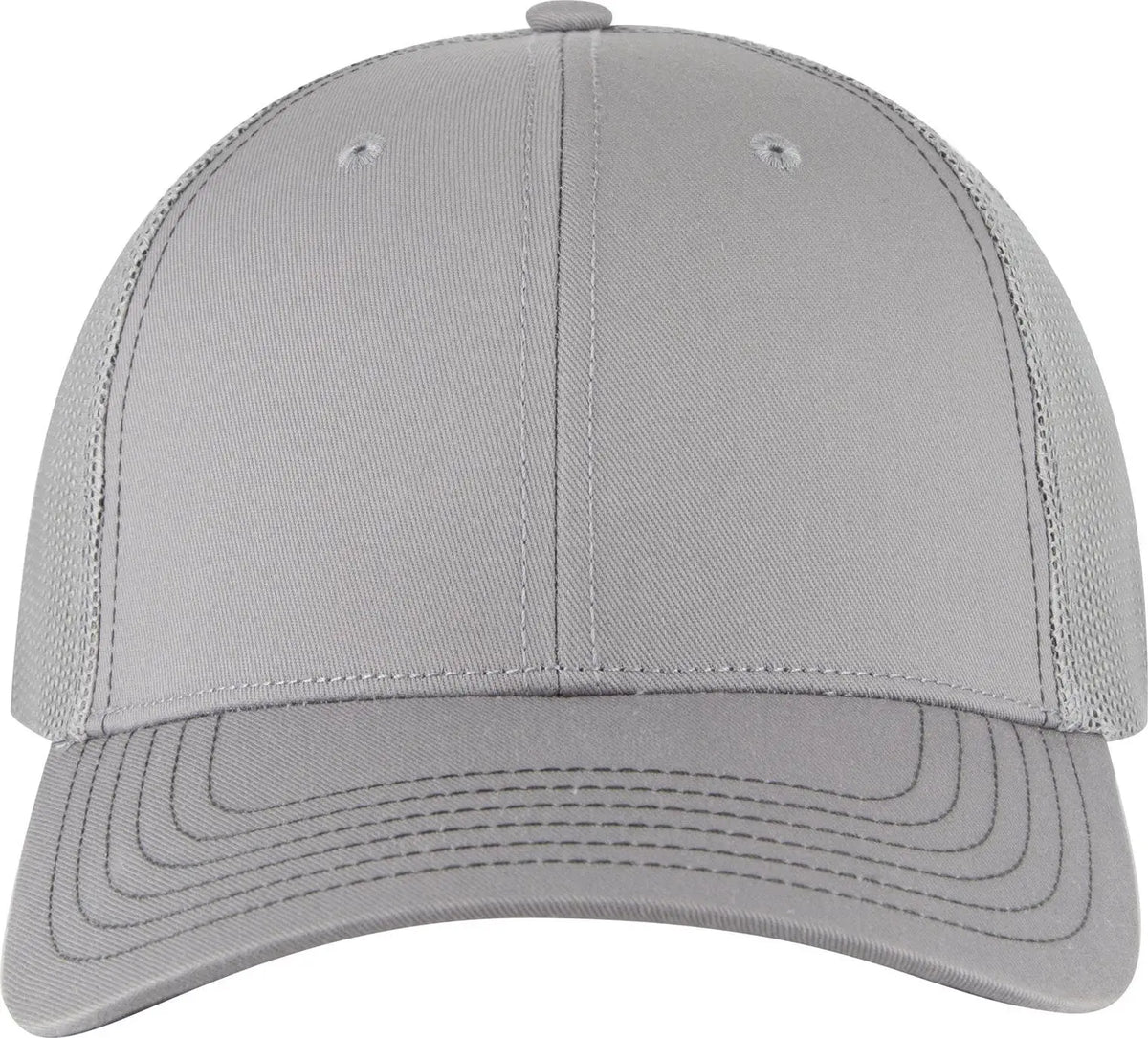 Otto 83-1239 6 Panel Low Profile Mesh Back Trucker Cap - Gray - 1/2’’ - 7 5/8’’