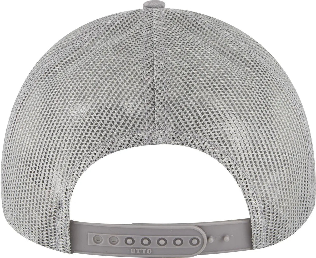 Otto 83-1239 6 Panel Low Profile Mesh Back Trucker Cap - Gray - 1/2’’ - 7 5/8’’