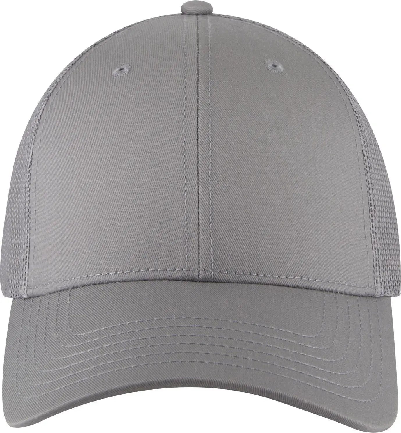 Otto 83-1239 6 Panel Low Profile Mesh Back Trucker Cap - Gray - 1/2’’ - 7 5/8’’