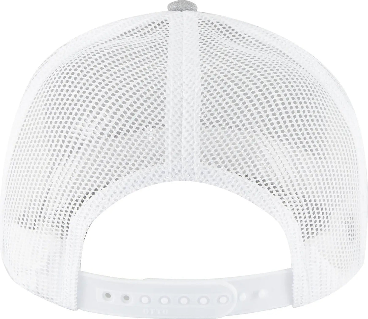 Otto 83-1239 6 Panel Low Profile Mesh Back Trucker Cap - Ht Gry/ht Gry/wht - 1/2’’ - 7 5/8’’