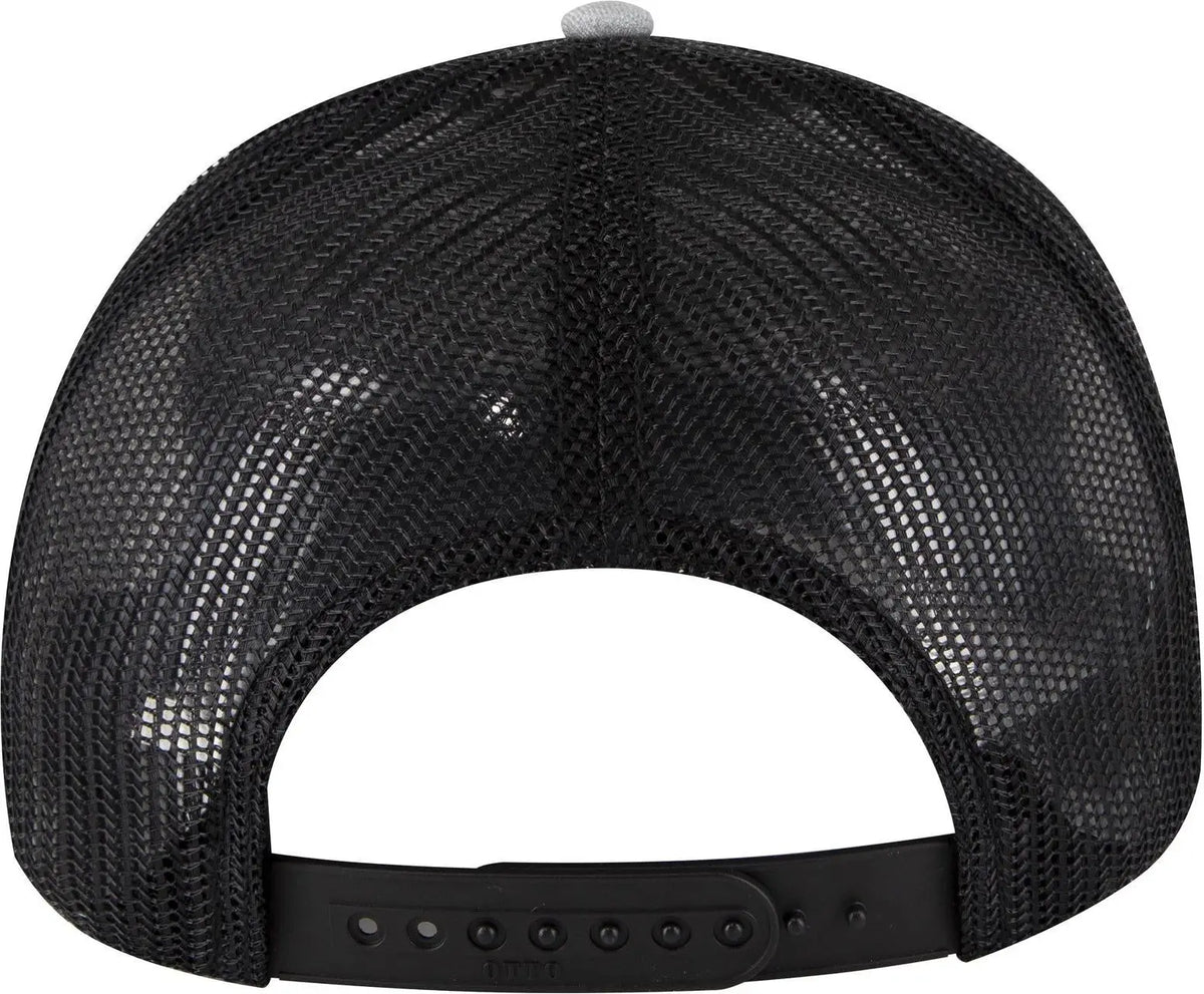 Otto 83-1239 6 Panel Low Profile Mesh Back Trucker Cap - Ht Gry/ht Gry/blk - 1/2’’ - 7 5/8’’