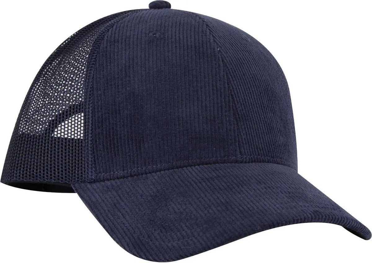 Otto 83-1239 6 Panel Low Profile Mesh Back Trucker Cap - Nv Blu - 1/2’’ - 7 5/8’’