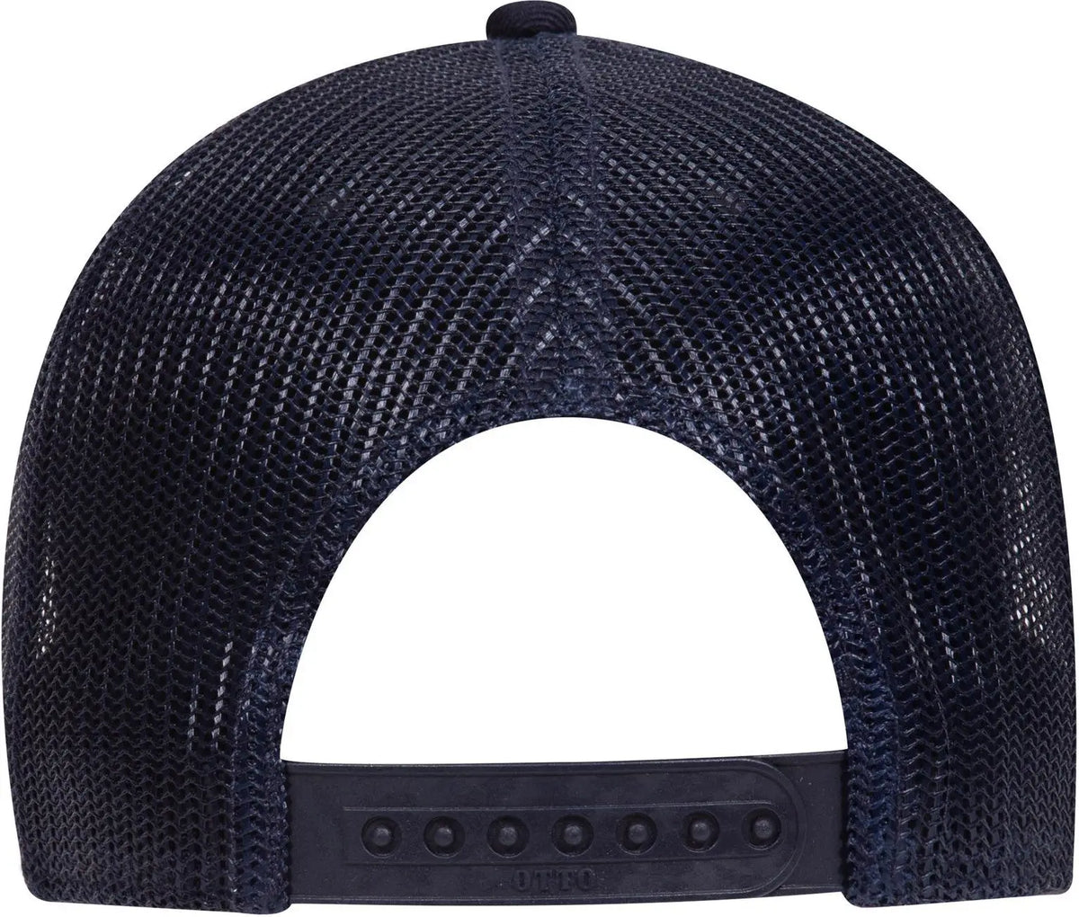 Otto 83-1239 6 Panel Low Profile Mesh Back Trucker Cap - Nvy/gry/nvy - 1/2’’ - 7 5/8’’