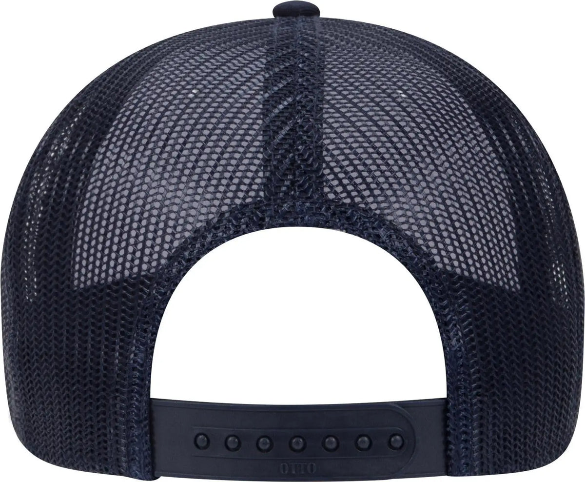 Otto 83-1239 6 Panel Low Profile Mesh Back Trucker Cap - Nvy/wht/nvy - 1/2’’ - 7 5/8’’
