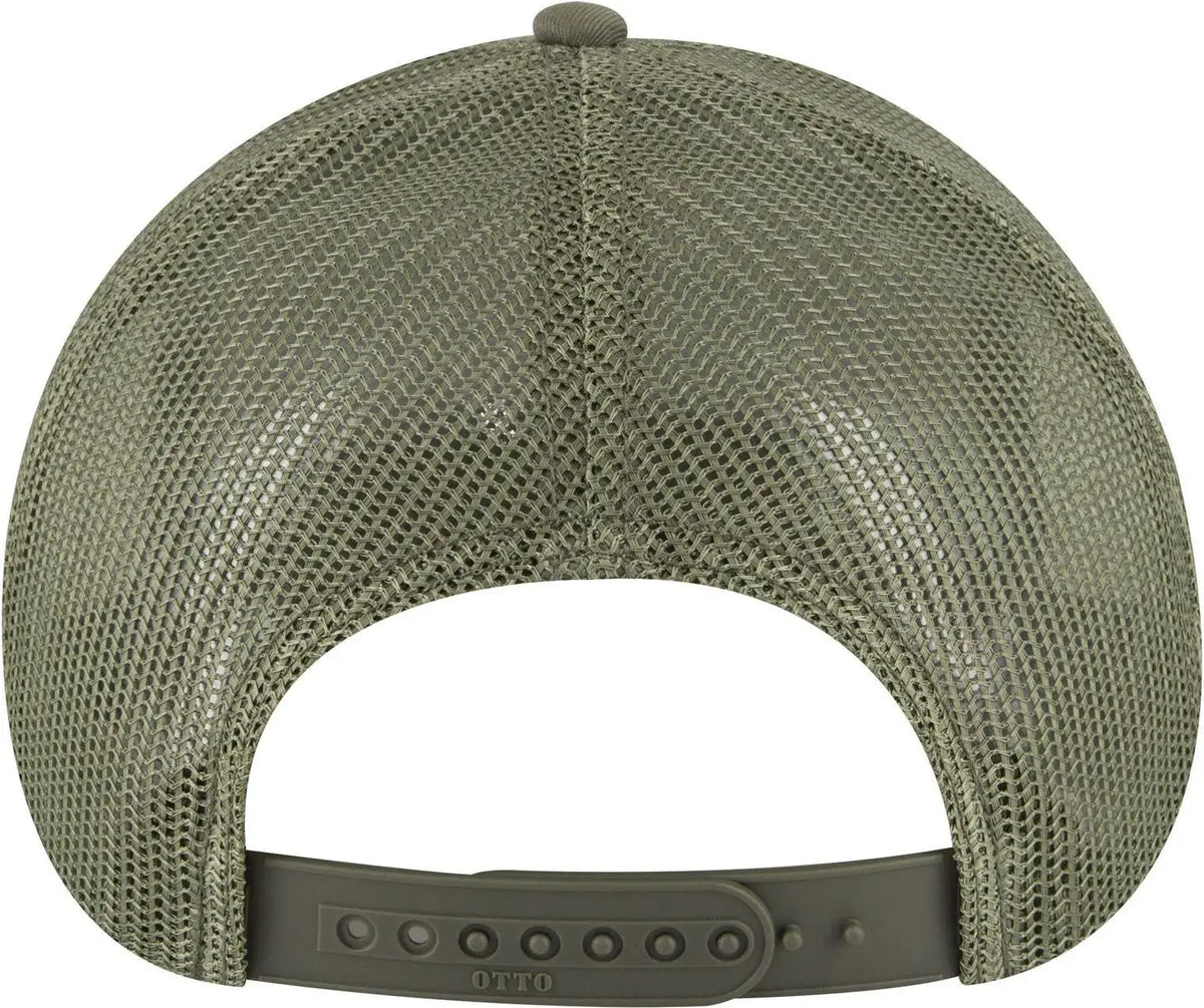 Otto 83-1239 6 Panel Low Profile Mesh Back Trucker Cap - Ol. Green - 1/2’’ - 7 5/8’’