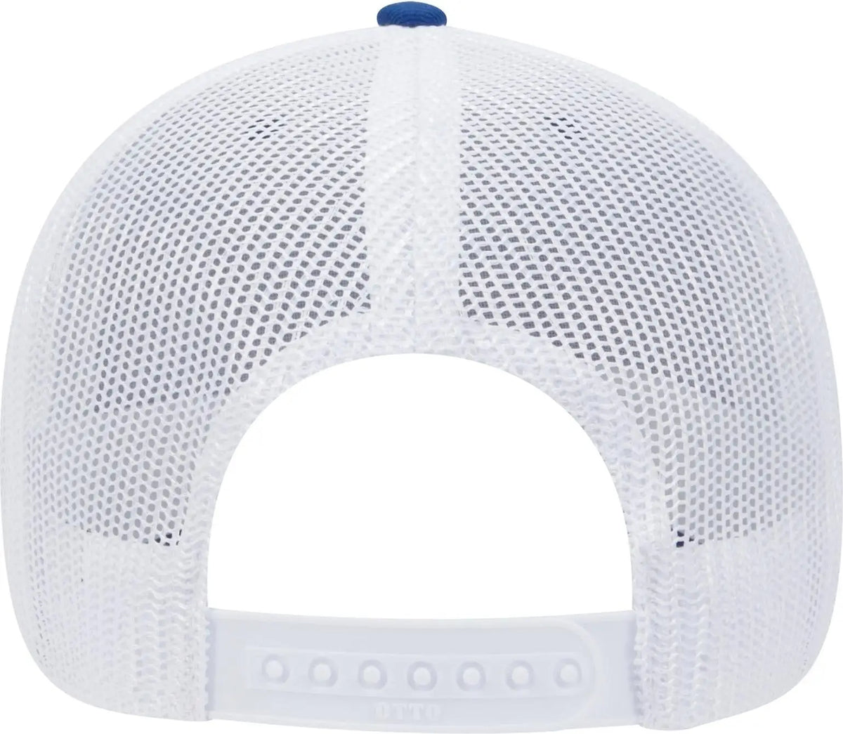 Otto 83-1239 6 Panel Low Profile Mesh Back Trucker Cap - Ryl/ryl/wht - 1/2’’ - 7 5/8’’