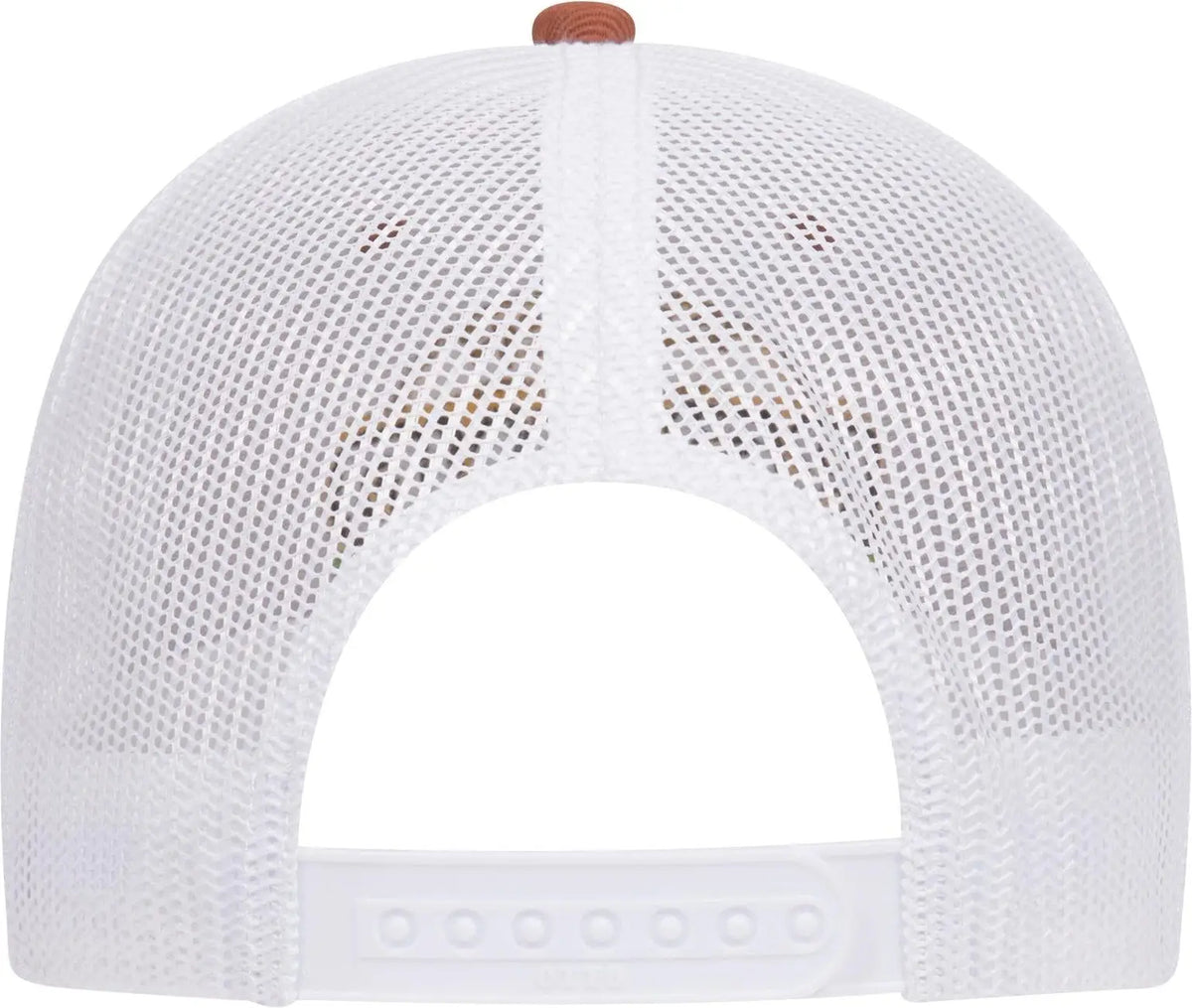 Otto 83-1239 6 Panel Low Profile Mesh Back Trucker Cap - Tx Org/tx Org/wht - 1/2’’ - 7 5/8’’