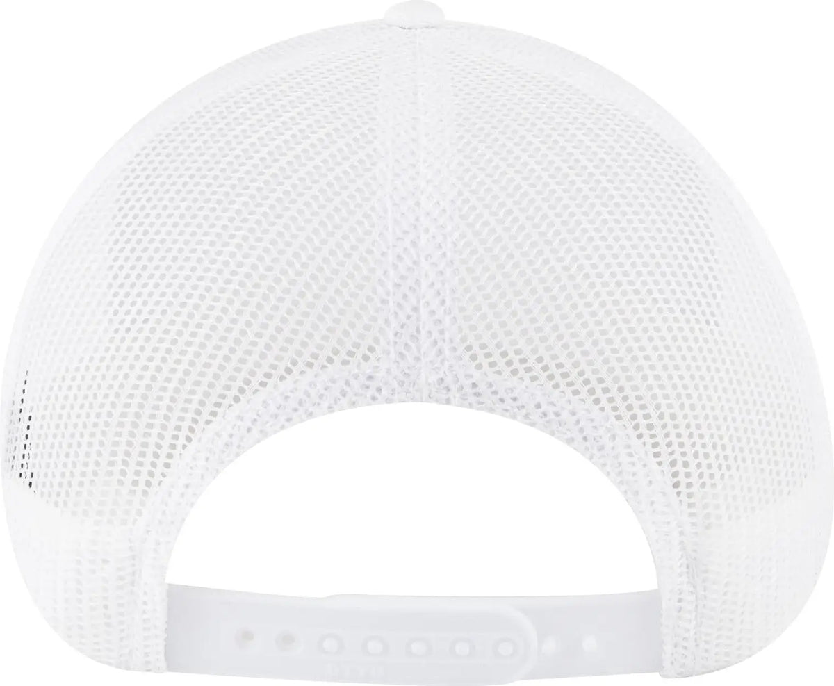 Otto 83-1239 6 Panel Low Profile Mesh Back Trucker Cap - White