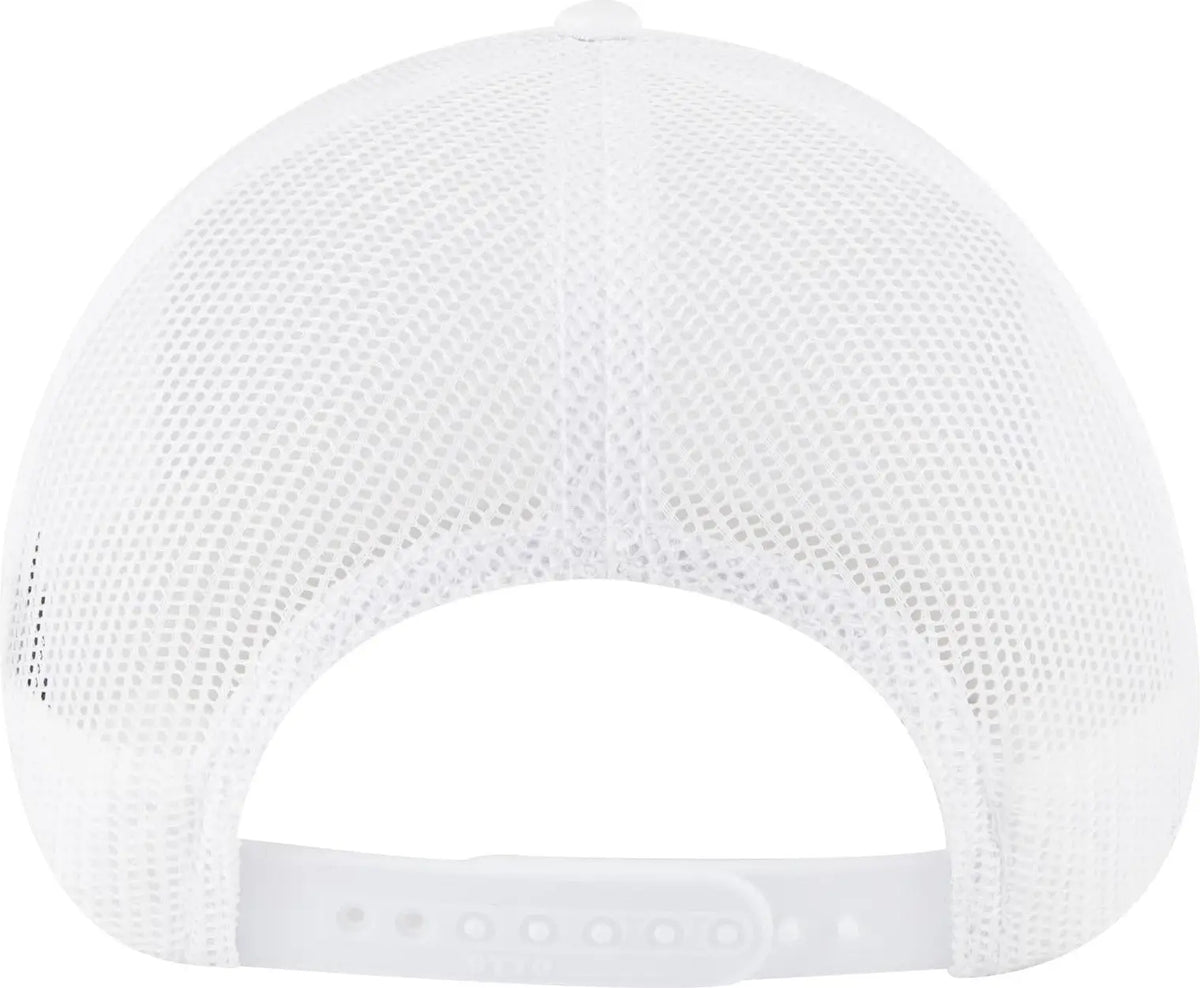 Otto 83-1239 6 Panel Low Profile Mesh Back Trucker Cap - White