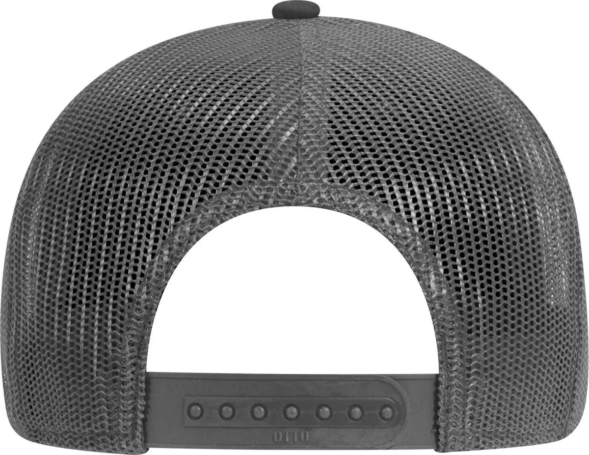 Otto 83-1273 6 Panel Low Profile Mesh Back Trucker Cap - Char. Gray - 1/2’’ - 7 5/8’’
