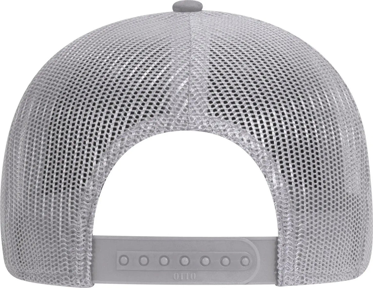 Otto 83-1273 6 Panel Low Profile Mesh Back Trucker Cap - Gray - 1/2’’ - 7 5/8’’
