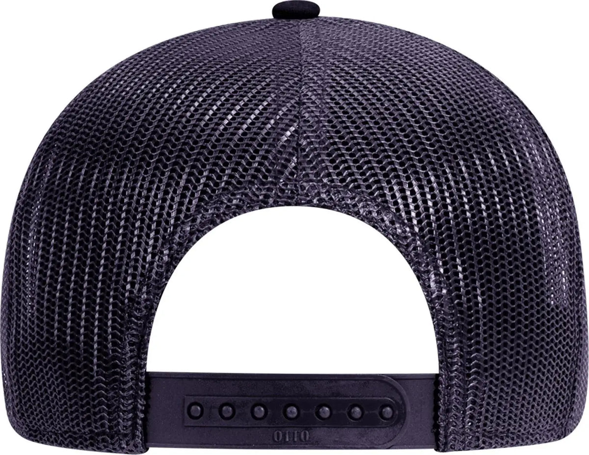 Otto 83-1273 6 Panel Low Profile Mesh Back Trucker Cap - Navy - 1/2’’ - 7 5/8’’