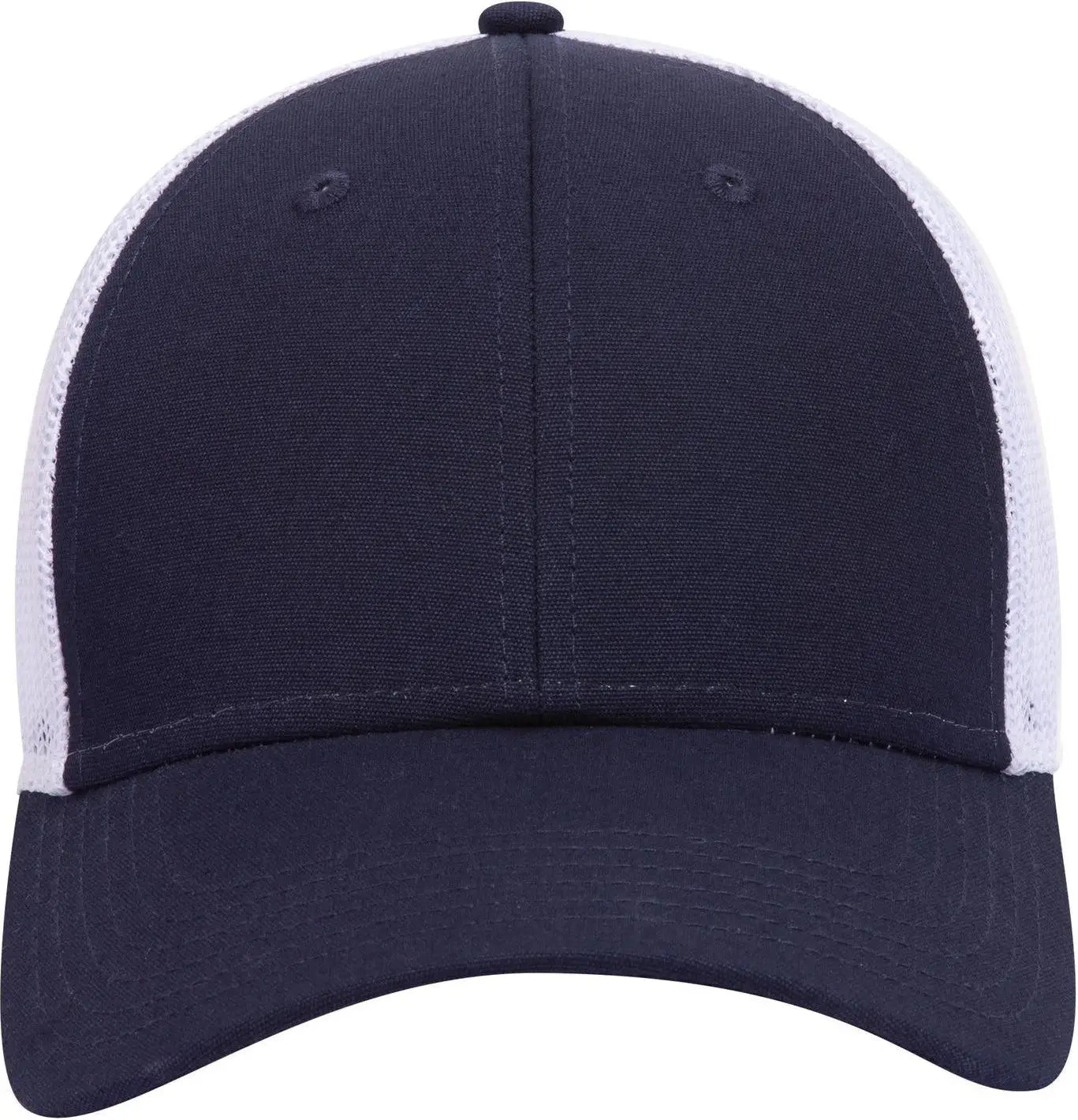 Otto 83-1273 6 Panel Low Profile Mesh Back Trucker Cap - Nvy/nvy/wht - 1/2’’ - 7 5/8’’