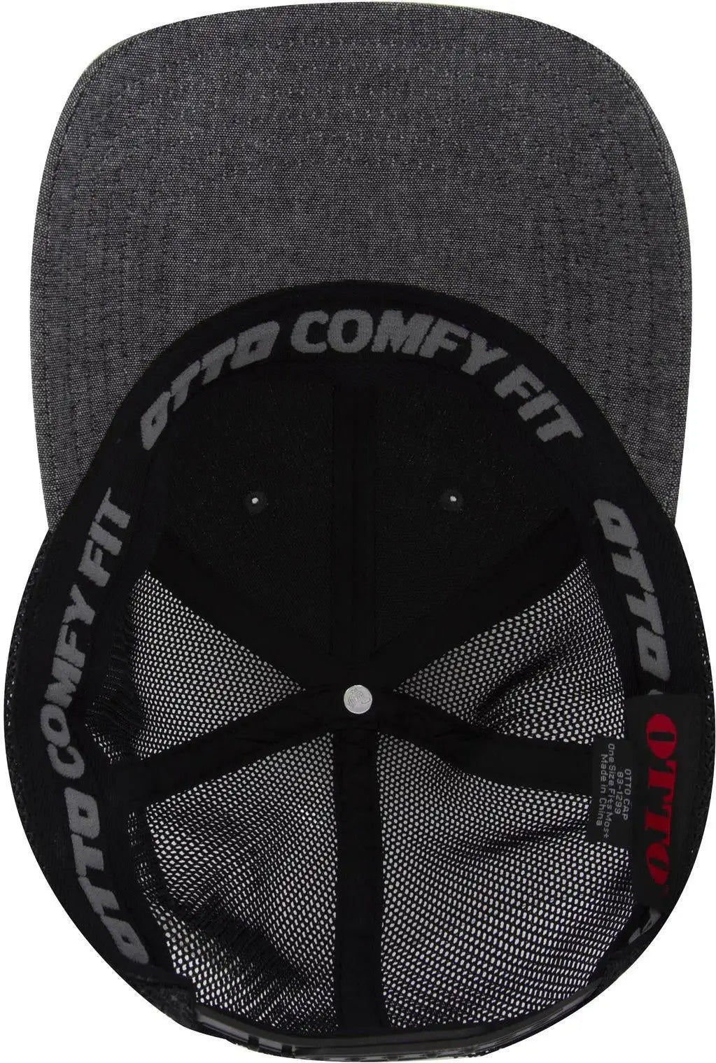 Otto 83-1299 ?Otto Comfy Fit’ 6 Panel Low Profile Mesh Back Trucker Cap - Black - 1/2’’ - 7 5/8’’
