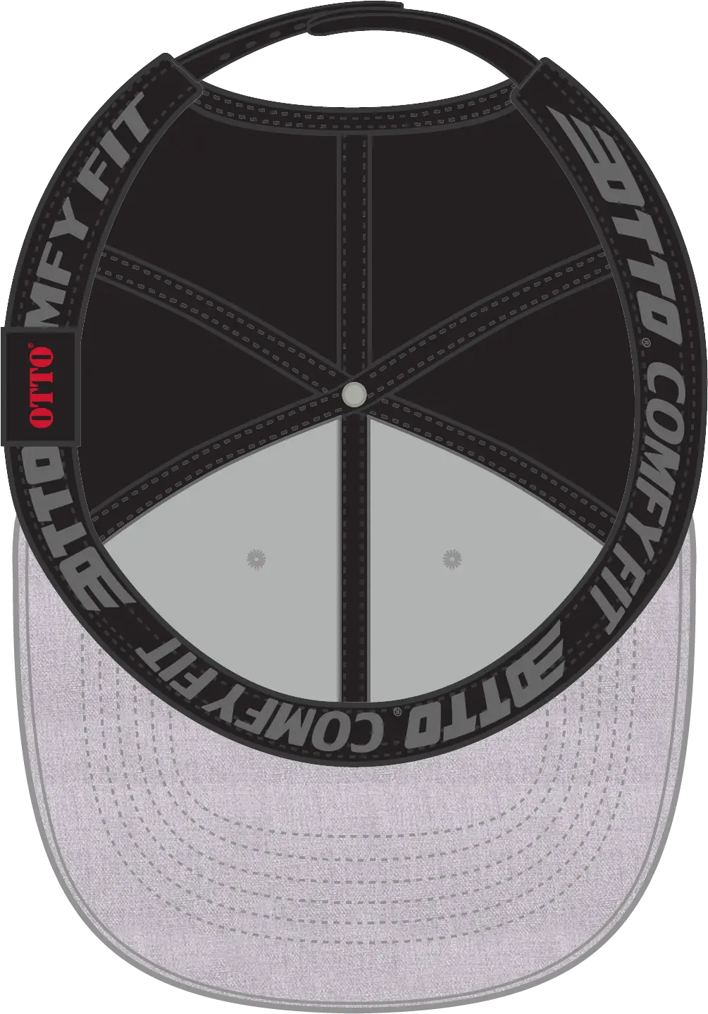Otto 83-1299 ?Otto Comfy Fit’ 6 Panel Low Profile Mesh Back Trucker Cap - H. Gry/h. Gry/blk - 1/2’’ - 7 5/8’’
