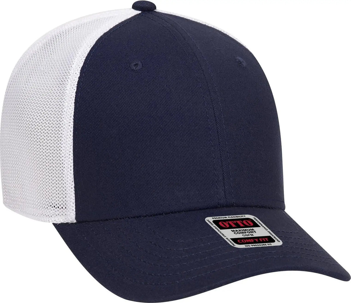 Otto 83-1299 ?Otto Comfy Fit’ 6 Panel Low Profile Mesh Back Trucker Cap - Nvy/nvy/wht - 1/2’’ - 7 5/8’’